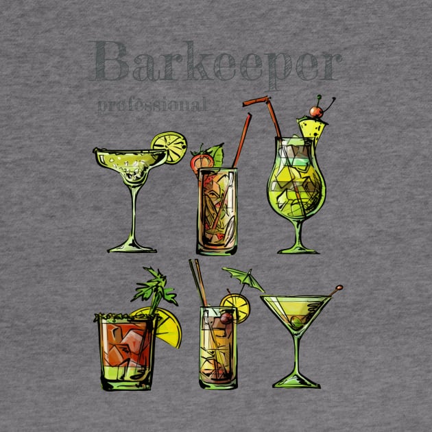 Barkeeper Professional Design by Unelmoija